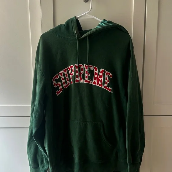 Supreme Hearts Arc Green Hoodie - Picture 3 of 12